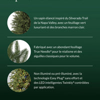 Sapins de Noël artificiels Silverado minces