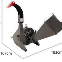 Broyeur de branches à tracteur Blackstone BTC100, avec système de coupe à 4 lames - diamètre du bois 100 mm - Neuf Lomibois