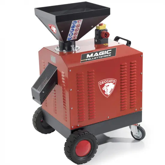 Presse à pellet Triphasé Ceccato Olindo 5,5 CV - fabrication de pellets pour le chauffage-Neuf Lomibois